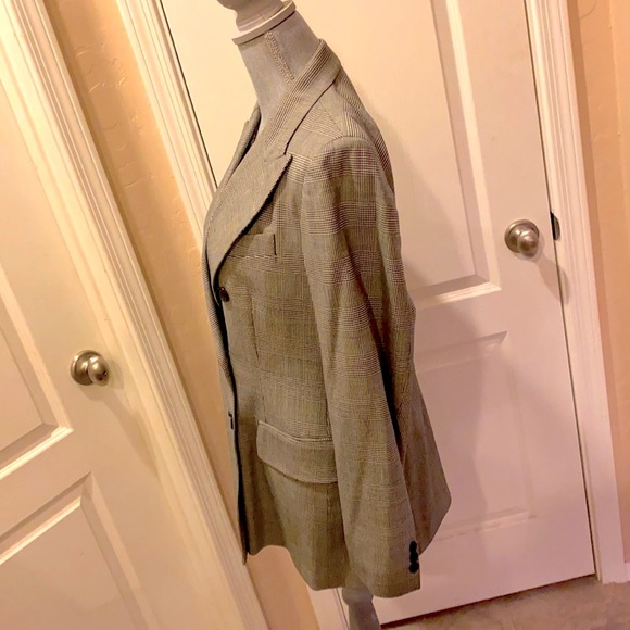 DKNY Double-breasted Glen Plaid Blazer - Picture 11 of 16